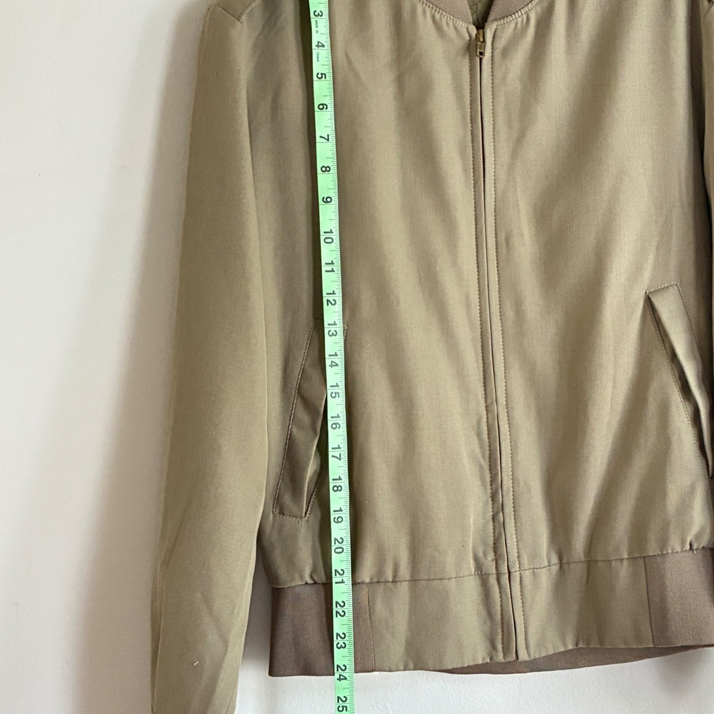 Vintage Neptune Garment Co Bomber Jacket Men 34 Long Tan USMC Approved Military - Picture 3 of 8